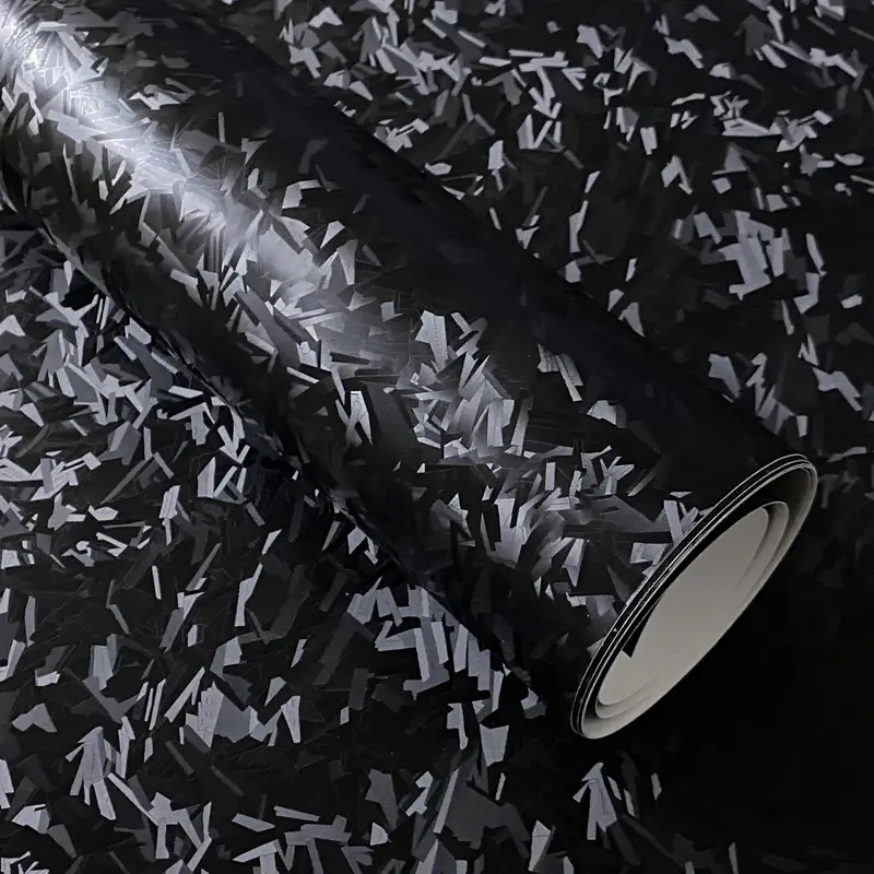 Air Bubble Wrap Roll Packaging - Rouleau d'enveloppe en vinyle forgé noir
