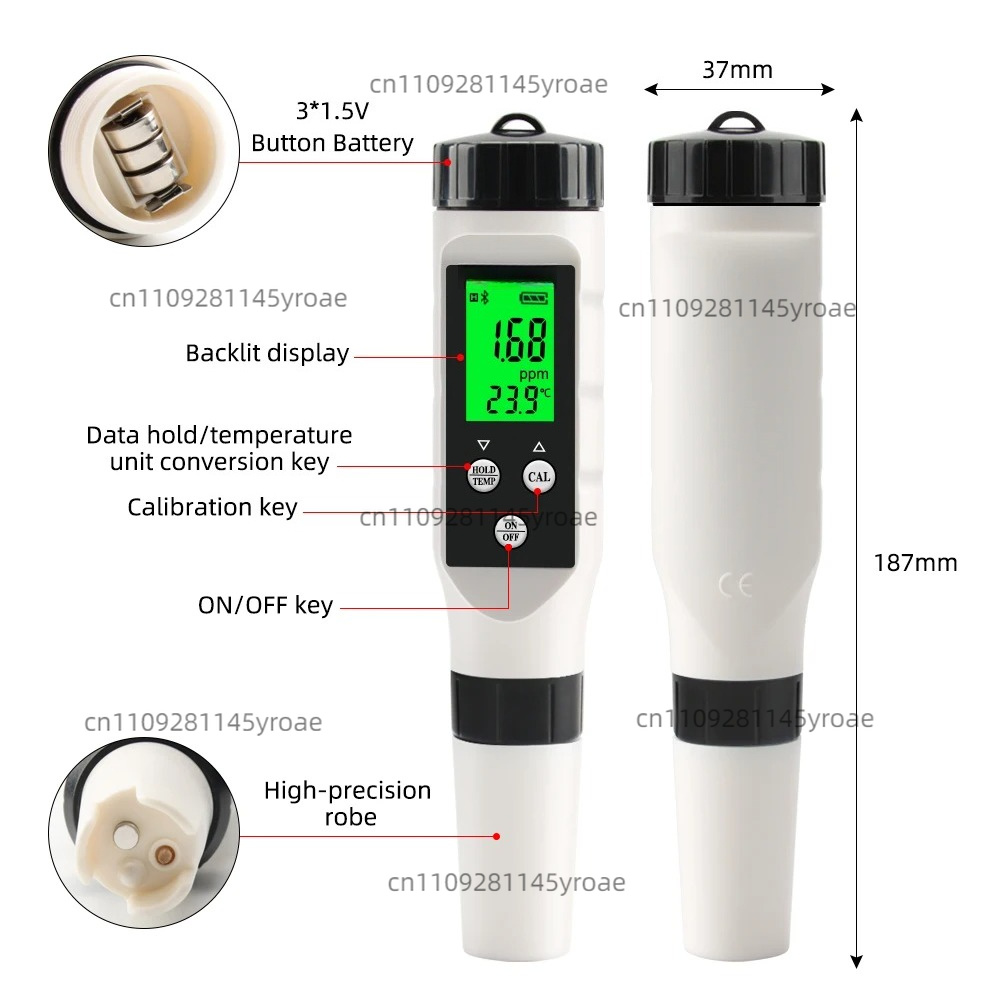 Test Instruments - Détecteur Bluetooth 2-en-1 d'hydrogène et de